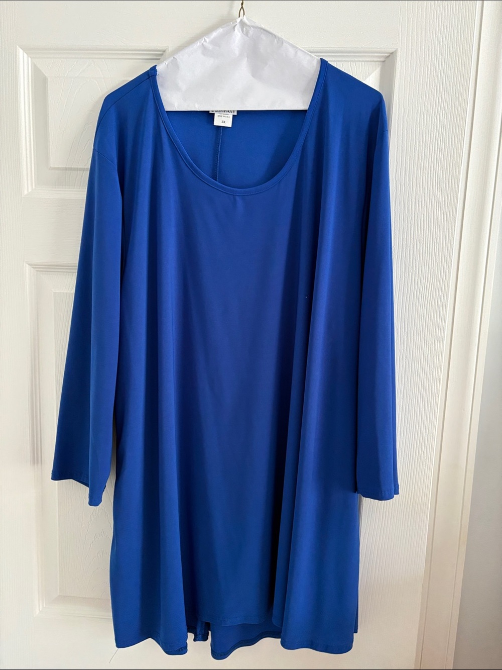 Royal Blue Scoop Neck Swing Top